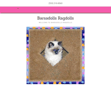Tablet Screenshot of barsadollsragdolls.net